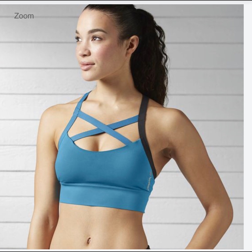 Reebok Cardio Padded Strappy Sports Bra